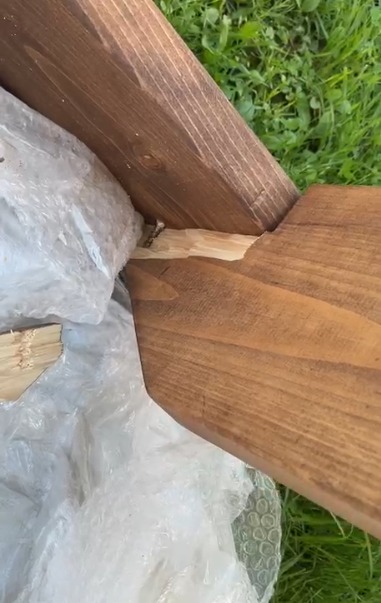 ЛОТ №403 - Садовые трехместные деревянные качели МАЛЬТА сосна с матрасом Серый 4